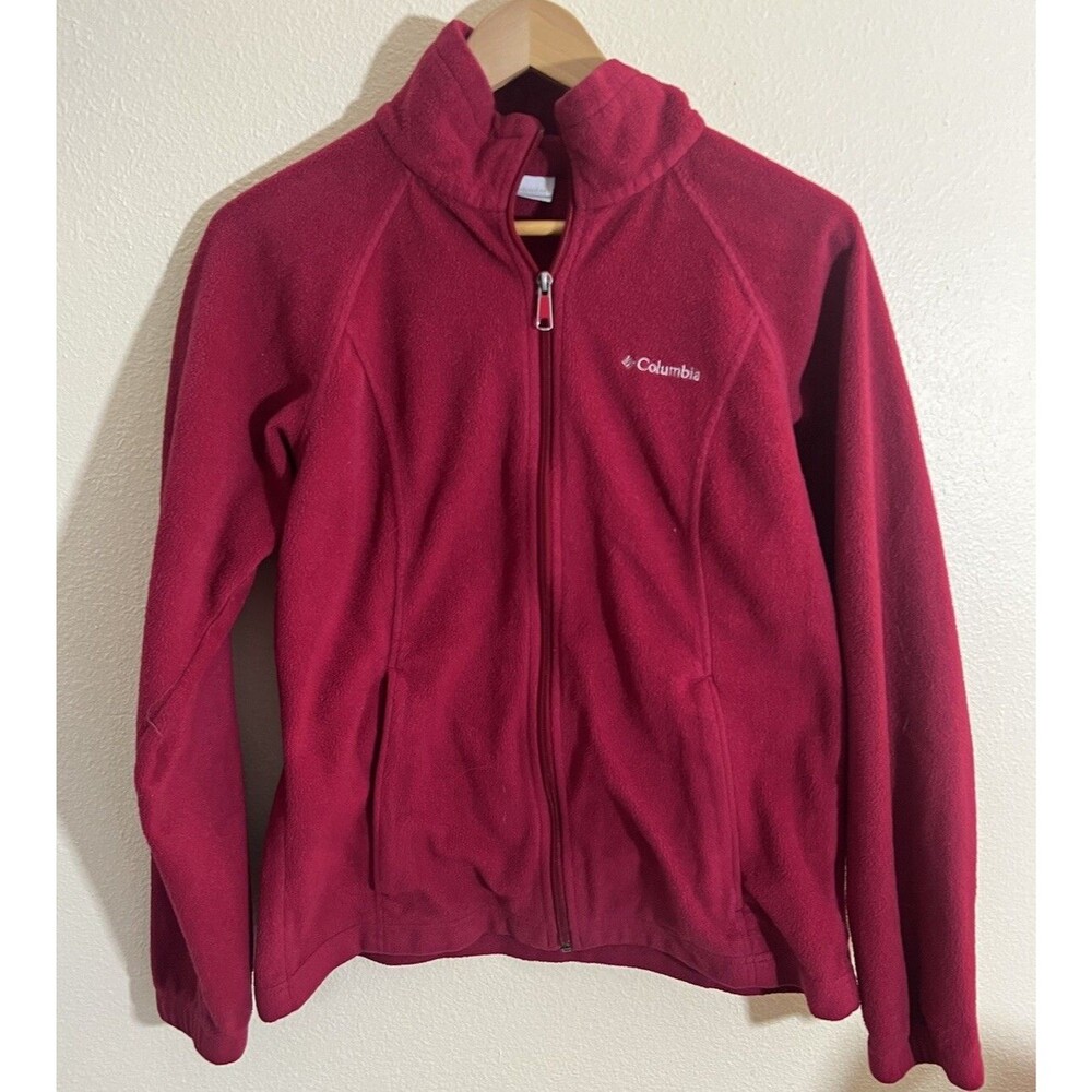 Columbia Women's 1/4 Zip Fleece Pullover - red - Size Medium